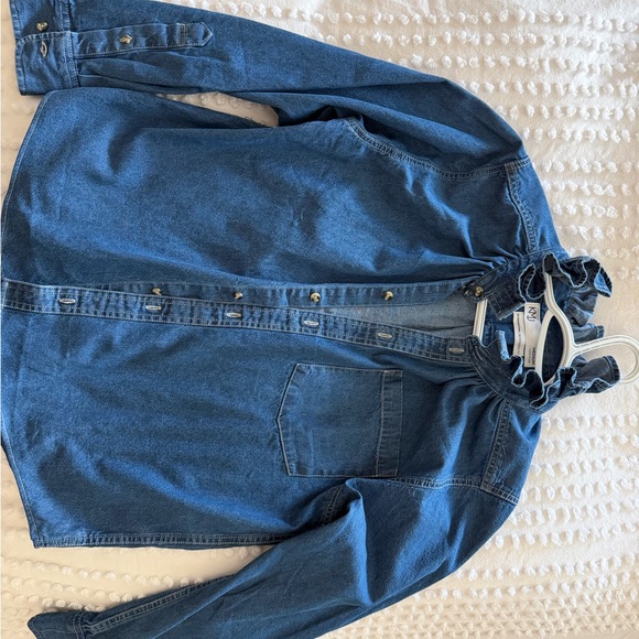 Classic Blue Button Down Denim Shirt - Picture 6 of 8